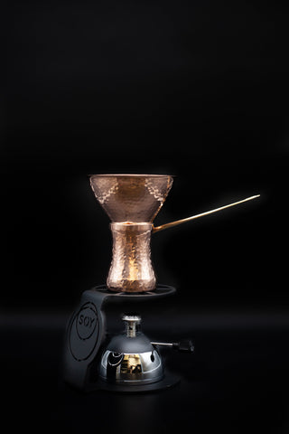 a black bialetti moka express coffee maker